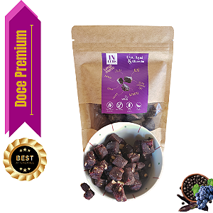 Snacks IN CUBS - Uva, Açaí e Alfarroba vegano - cubinhos de frutas- GRANEL