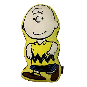 Almofada 3D Charlei Brown Aveludada Oficial Snoopy Peanuts