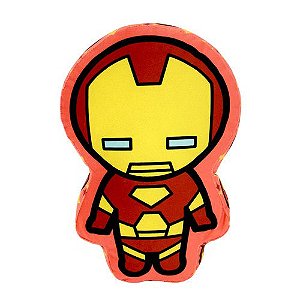Almofada 3D Homem De Ferro Iron Man Aveludada Oficial Marvel