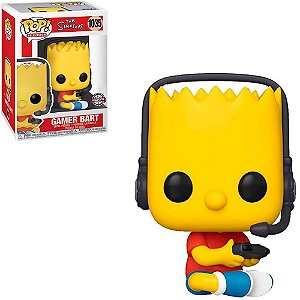 Pop Funko Gamer Bart #1035 The Simpsons Special Edition