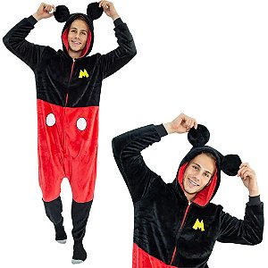 Mickey Mouse Kigurumi Pijama Macacão Fantasia Oficial Disney