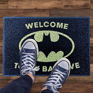 Tapete Capacho Batman Welcome To My Batcave 60x40 Oficial DC