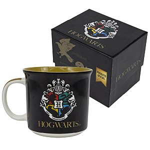 Caneca Harry Potter Hogwarts Cerâmica 350ml Oficial Warner B