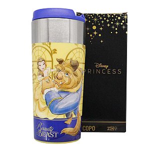 Copo Princesa Bela E A Fera Semi-térmico Slim Oficial Disney