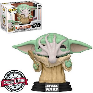 Pop Funko Baby Yoda Grogu With Chowder Squid #469 Star Wars Special Edition