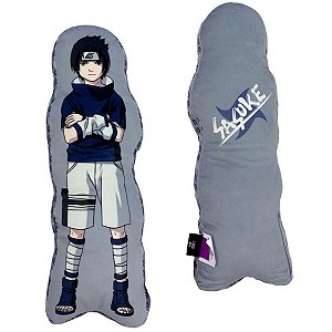 Almofada 3d Sasuke Uchiha Aveludada 54x19 Cm Oficial Naruto