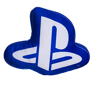 Almofada 3D Playstation Logo Aveludada Oficial Game Sony