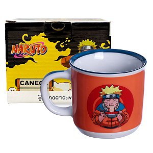 Caneca Naruto Akatsuki Nuvens De Porcelana 300ml Oficial VIZ