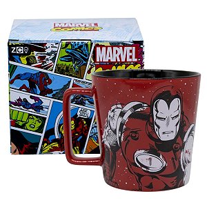 Caneca Homem De Ferro Iron Man Cerâmica 400ML Oficial Marvel