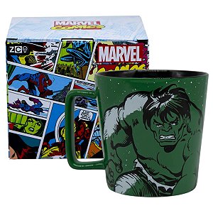 Caneca O Incrível Hulk Cerâmica Verde 400 Ml Oficial Marvel