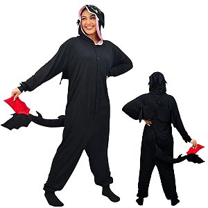 Banguela Kigurumi Macacão Pijama Roupa Fantasia Cosplay Verão Adulto Como Treinar Seu Dragão