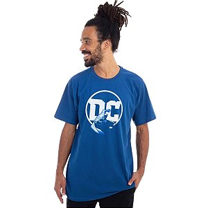 Camiseta DC Batman Azul Unissex Adulto 100% Algodão Oficial
