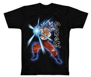 Camiseta Goku Kamehameha Preta Unissex Adulto 100% Algodão Oficial Toei