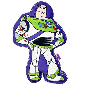 Almofada Buzz Lightyear 3D  Aveludada Oficial Toy Story Disney Pixar