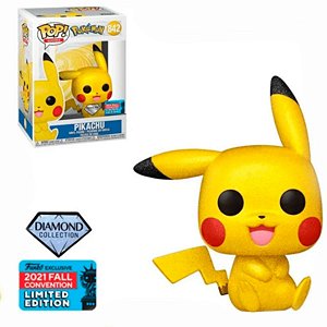 Pop Funko Pikachu #842 Pokémon Diamond Collection 2021 Convention Limited Edition