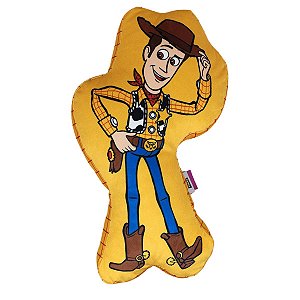 Almofada Xerife Woody 3D Toy Story Aveludada Oficial Disney