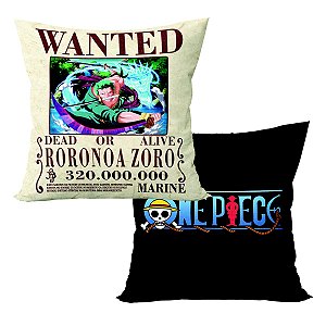 Camiseta One Piece Wanted Procurado Monkey D. Luffy Roronoa Zoro Preto  Unissex Infantil 100% Algodão Oficial Toei - Adrenaland - A Realidade da  Imaginação