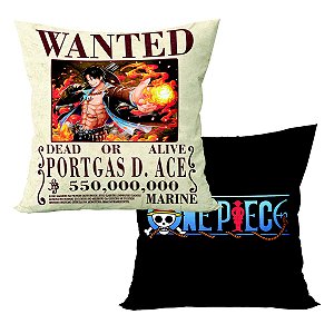 Almofada One Piece Chapéu De Palha Ace Sabo Attack Presente