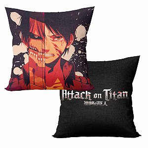 Almofada Anime Attack On Titan Shingeki no Kyojin Eren Yeager Chibi em  Promoção na Americanas