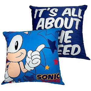 Almofada 3d Sonic Ouriço Azul Jogo Nintendo Game Sega Tails em Promoção na  Americanas