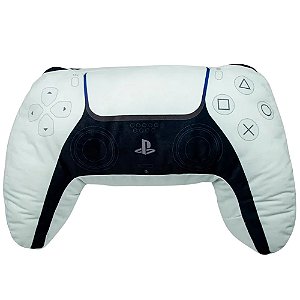 Almofada Playstation 3D Formato Controle PS5 Aveludada Oficial