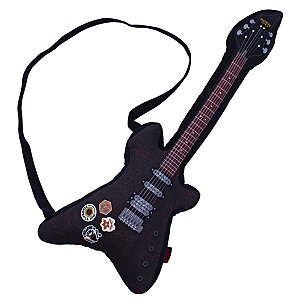 Almofada Formato Guitarra Eddie Munson Stranger Things Fibra Oficial Netflix