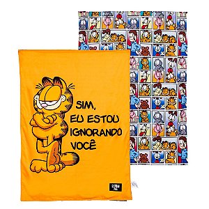 Cobertor Dupla Face Garfield Manta Para PET de Verão Oficial Nickelodeon