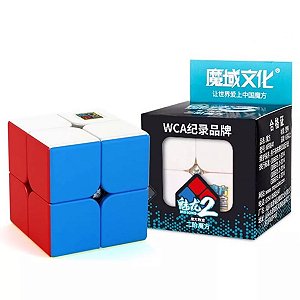 Cubo Mágico 2x2x2 Colorido Profissional MoYu Mei Long 2 Stickerless