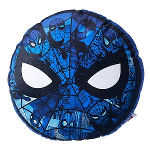 Almofada Homem-Aranha Spider-Man Redonda Aveludada Oficial Marvel