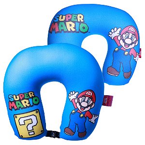Almofada De Pescoço Super Mario Jump Micropérolas Oficial Nintendo