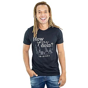 Camiseta How You Doin' Friends C/ Necessarie Unissex Adulto 100% Algodão Oficial Warner Bros