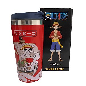 Copo Caveira One Piece Semi-térmico 450ml Com Tampa Para Viagem Oficial