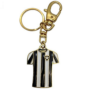 Chaveiro Botafogo Camisa 7 Ouro Metal Com Mosquetão - Oficial