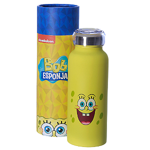 Garrafa Bob Esponja Térmica 6 Horas 500m Oficial Nickelodeon