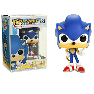 Pop Funko Sonic With Ring 283 Sonic Com Anél The Hedghog