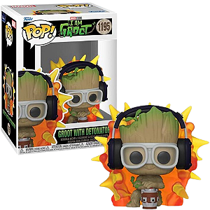 Pop Funko Groot Com Detonador 1195 I Am Baby Oficial Marvel