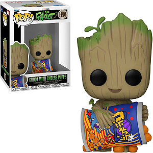 Pop Funko Groot Com Folhados Queijo 1196 I Am Baby Marvel