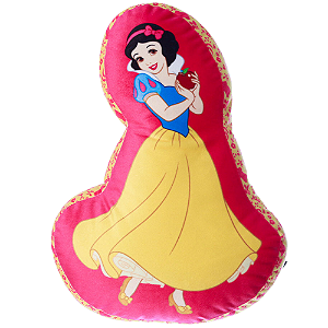 Almofada 3D Princesa Branca De Neve Aveludada Oficial Disney