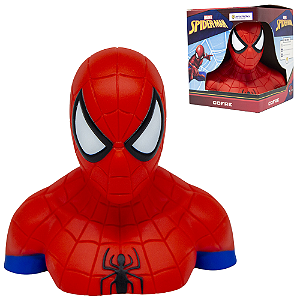 Homem Aranha Spider-Man Cofre Estátua Decorativa Formato 3D Em Vinil Oficial Marvel