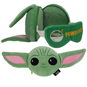 Baby Yoda Grogu Máscara Dormir Almofada Pescoço Oficial Star Wars