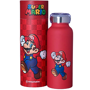 Garrafa Super Mario Térmica 6 Horas 500m Oficial Nintendo + Embalagem Presente