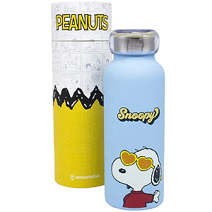 Garrafa Snoopy Térmica 6 Horas 500m Oficial Peanuts + Embalagem Presente