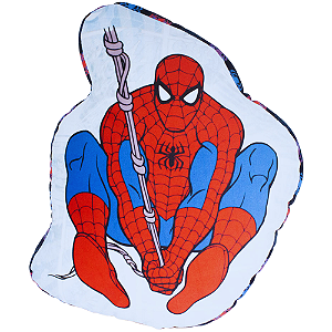 Almofada Homem Aranha Spider-Man 3D Aveludada Oficial Marvel