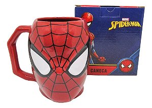 Caneca 3D Homem Aranha Spider-Man Porcelana 450ml Oficial Marvel