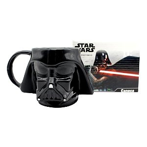Caneca Darth Vader 3D Porcelana 500ML Oficial Star Wars