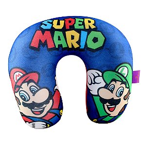 Almofada De Pescoço Mario E Luigi - Oficial Super Nintendo