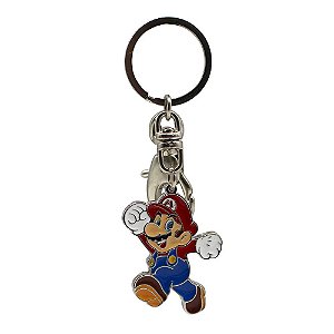Chaveiro Super Mario Metal Com Mosquetão - Oficial Nintendo