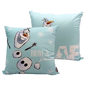 Almofada Frozen II Olaf Aveludada 40 x 40 CM Oficial Disney