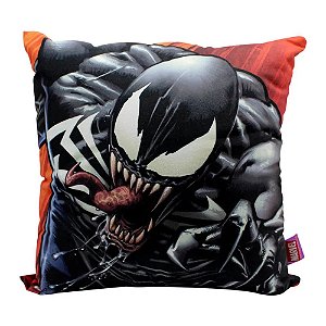 Almofada Venom Aveludada 40 x 40 CM Oficial Marvel