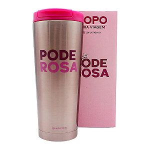 Copo Poderosa Térmico Com Tampa Para Viagem 400ML Café Água